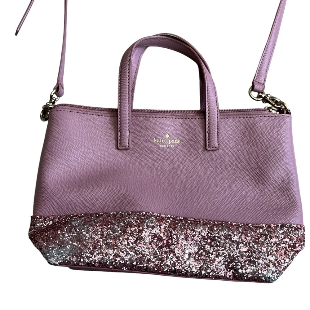 Kate Spade Greta Court Glitter Crossbody Bag FLAWED *READ* - Picture 2 of 12